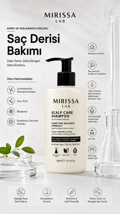 Mirissa Lab saç derisi bakımı için sülfatsız şampuan