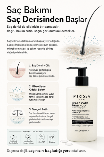 Mirissa Lab saç bakımı saç derisinden başlar